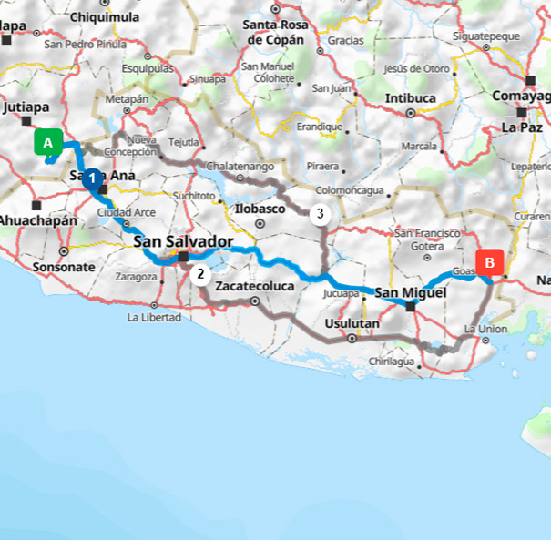 ruta Honduras